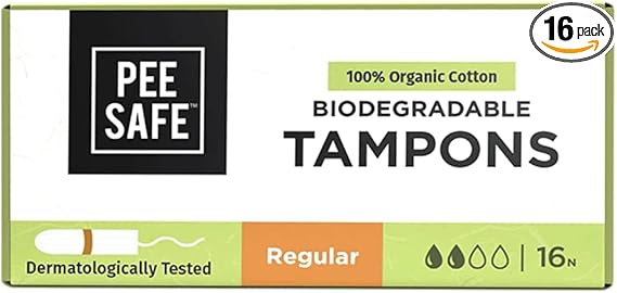 Biodegradable Tampons- Regular (16 Tampons) (Copy)