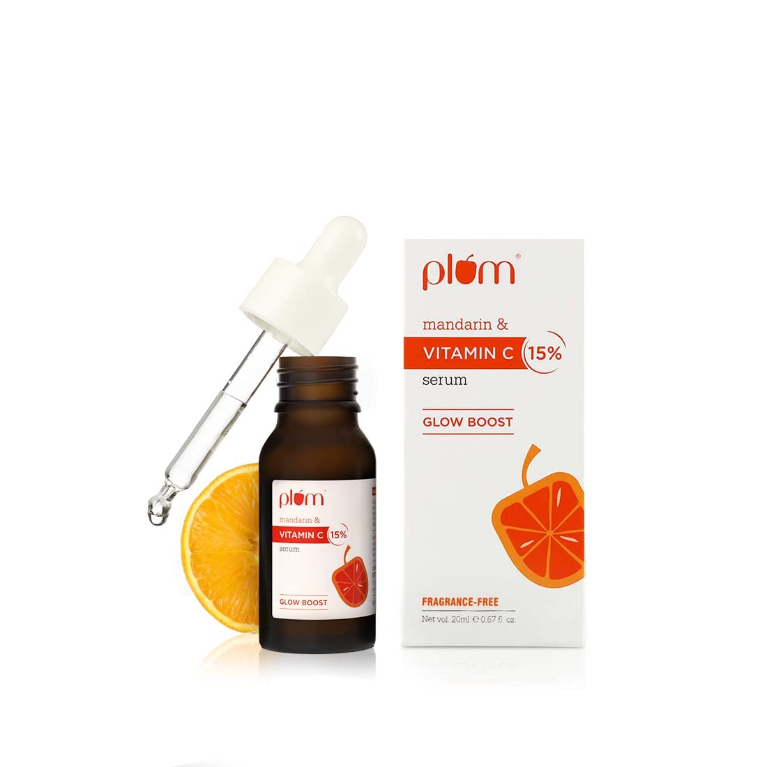 Plum 15% Vitamin C Face Serum with Mandarin, 20ml