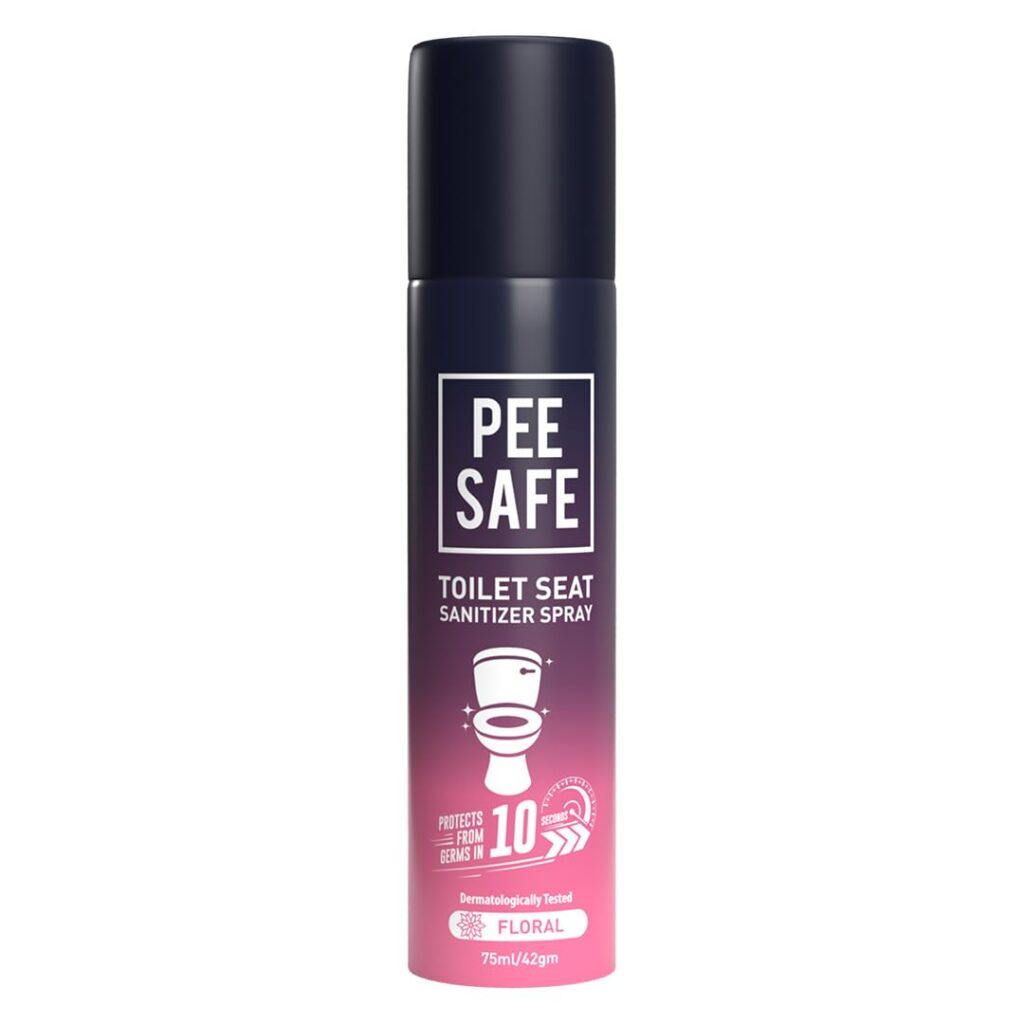 Pee Safe Toilet Seat Sanitizer Spray, Floral, 75ml