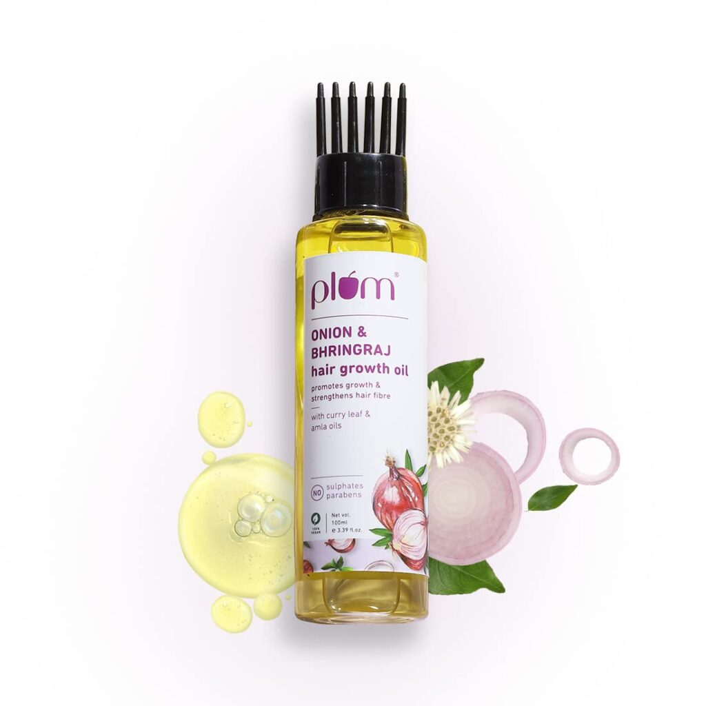 Plum Onion & Bhringraj hair growth oil, 100ml