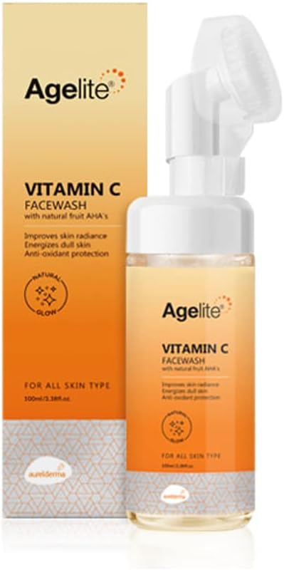 Vitamin C Facewash, Aurelderma Agelite, 100ml